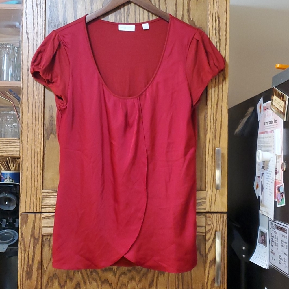 New York and Company Short Sleeved Top, sz Lg